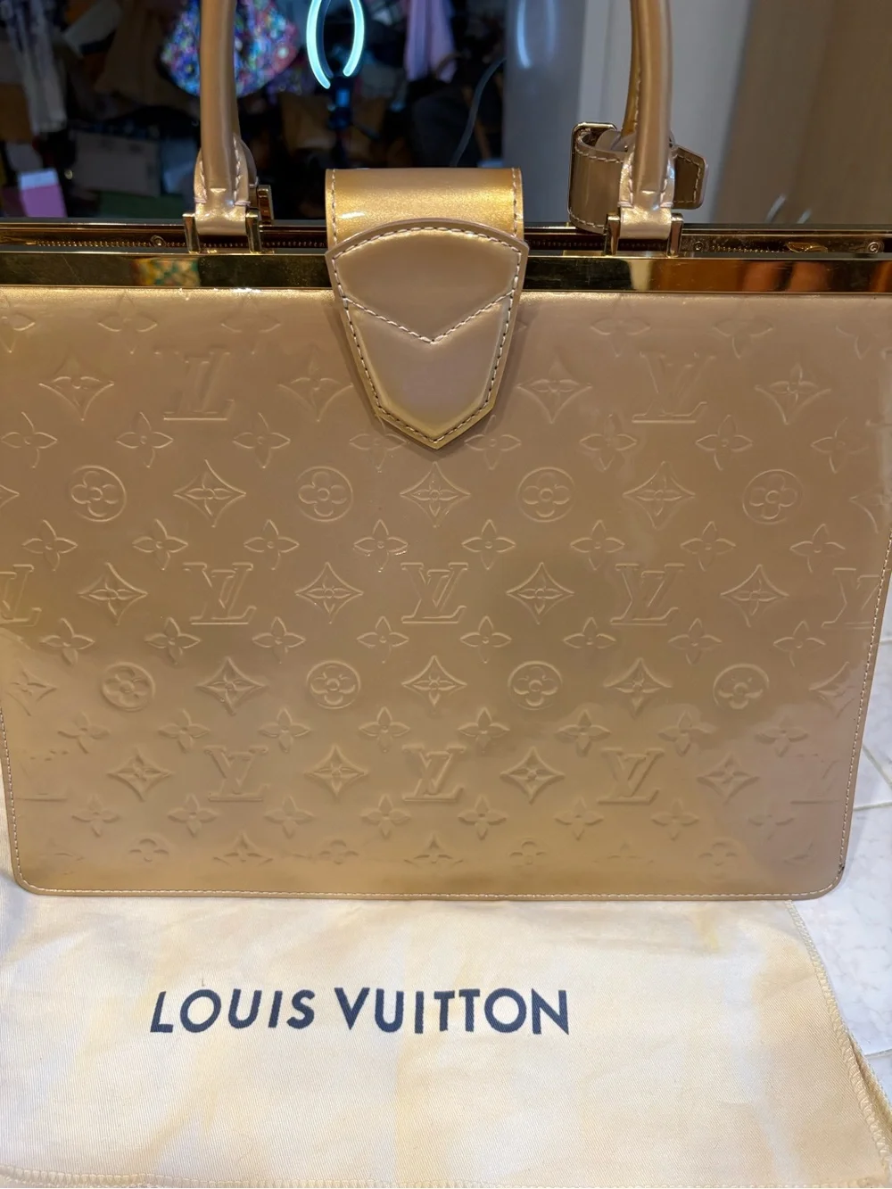 Louis Vuitton glossy patent